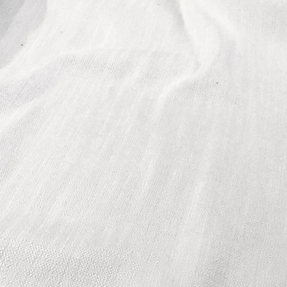 Fabric in frosted sheer, off white. Suitable for curtains